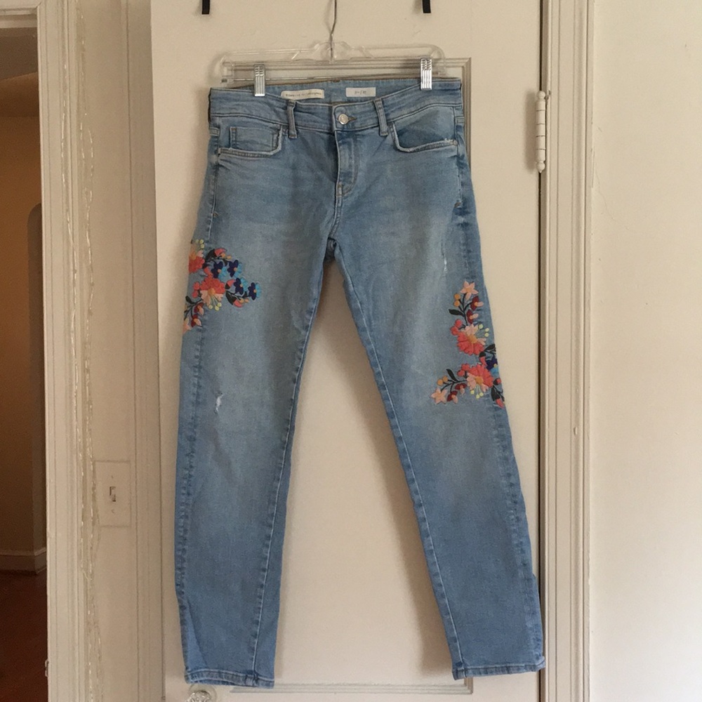 Pilcro & Letterpress High-Rise Slim Boyfriend Jean